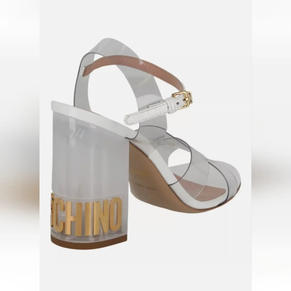 Moschino Women's Clear Heeled Sandals - Picture 5 of 5